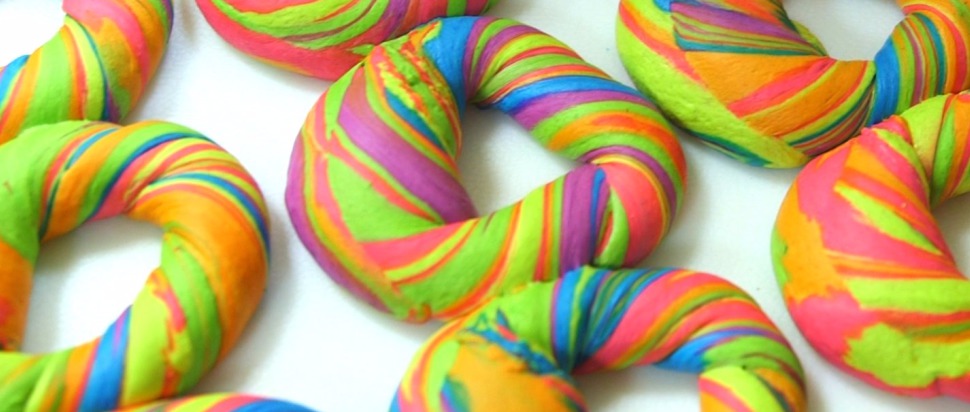 Rainbow Bagels and Rainbow Donuts - The Skinny