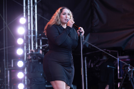 Miraa May on stage at TRNSMT festival.