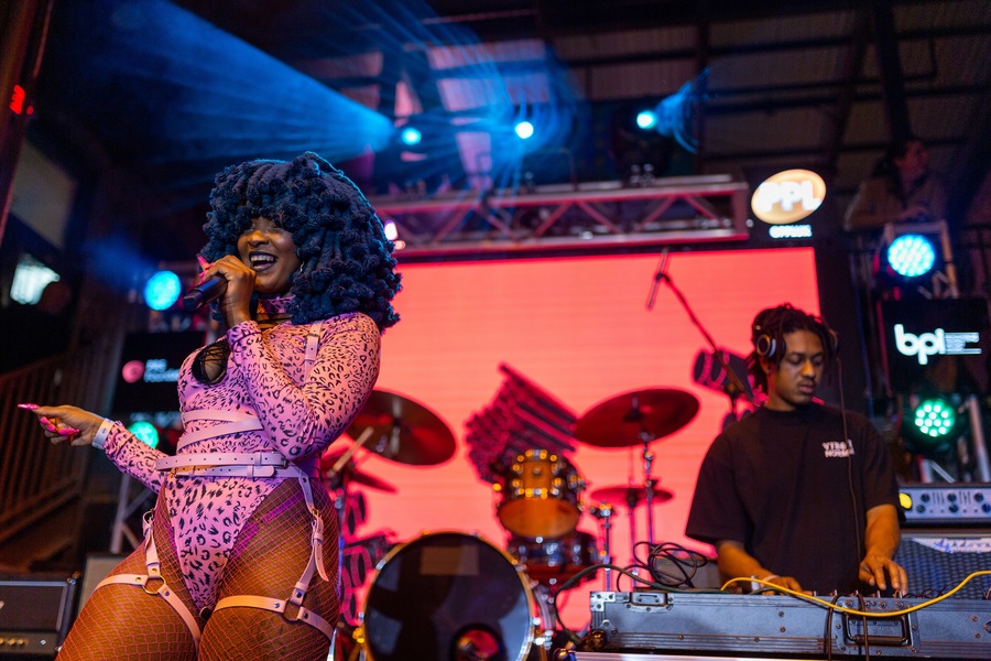Moonchild Sanelly live at SXSW (British Music Embassy at Ceder Street Courtyard)