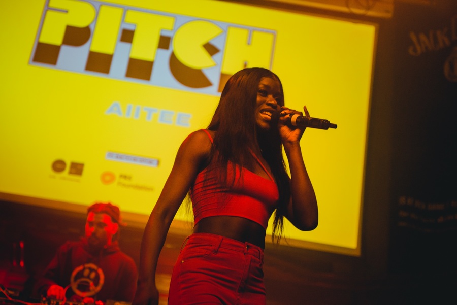 AiiTee performing at PITCH Scotland, 27 Aug