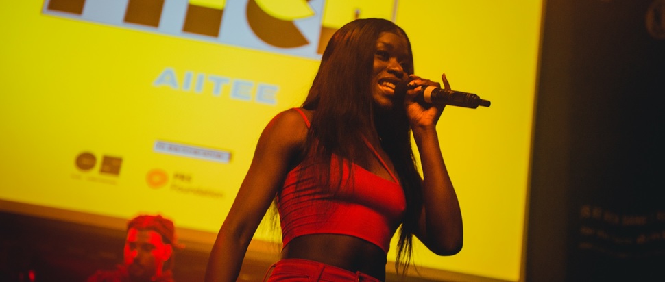 AiiTee performing at PITCH Scotland, 27 Aug