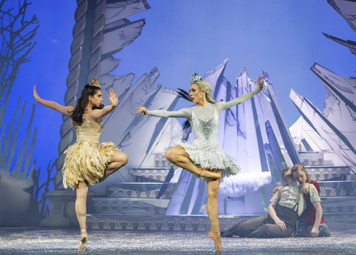 Kayla-Maree Tarantolo and Constance Devernay in Scottish Ballet's The Snow Queen