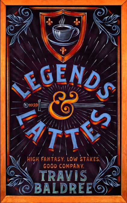 Cover art for Legends and Lattes.