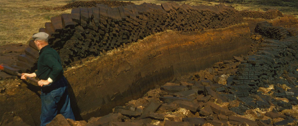 Peat cutting