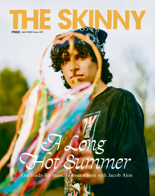 The cover of the April 2025 issue of The Skinny.