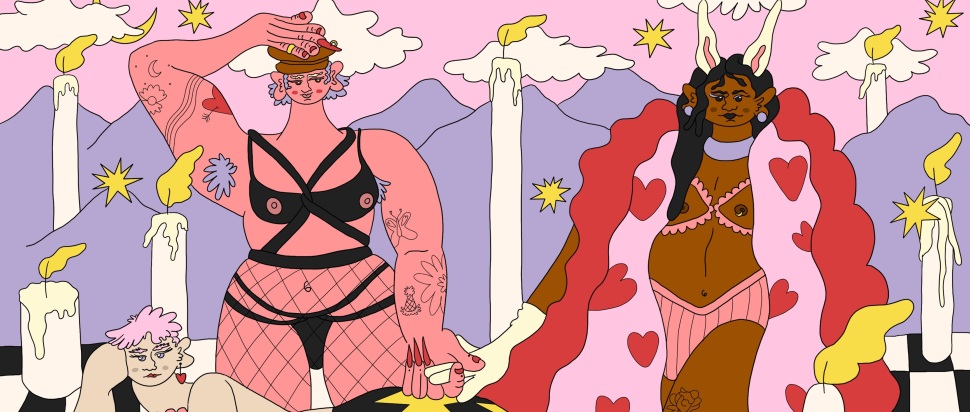 Queer love illustration