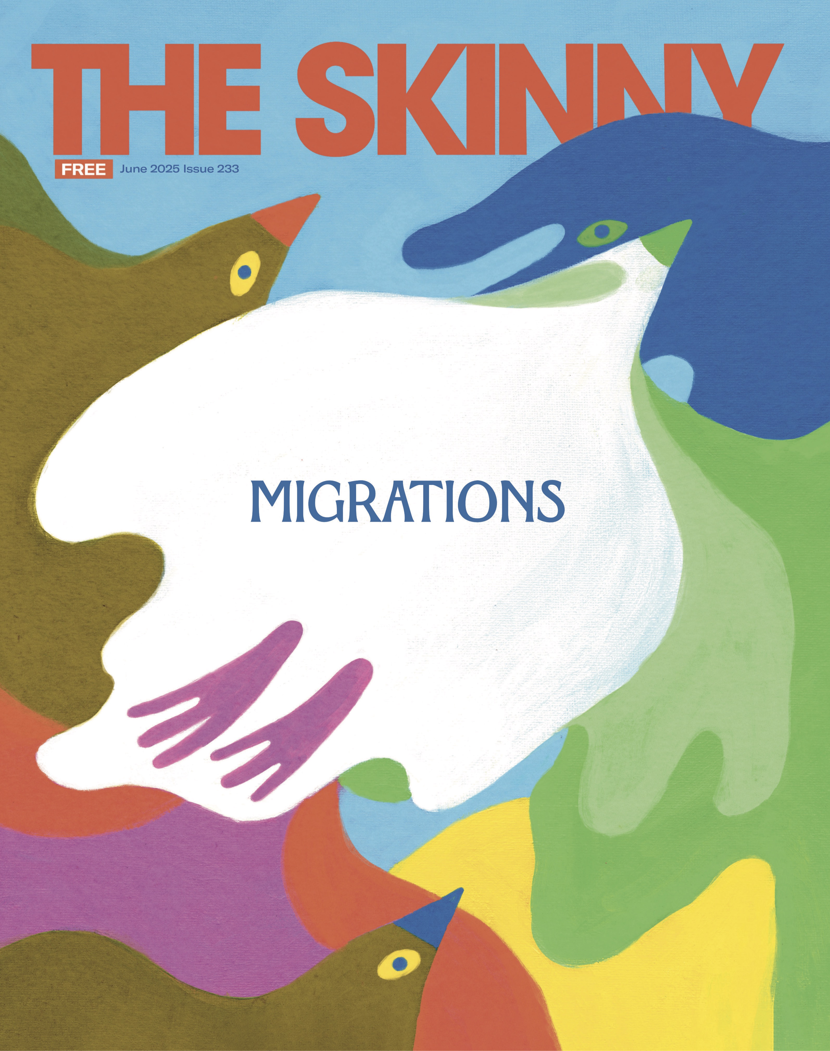 The cover of the June 2025 issue of The Skinny.
