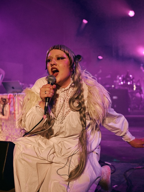 Photo of Pearling on stage at Hidden Door festival.