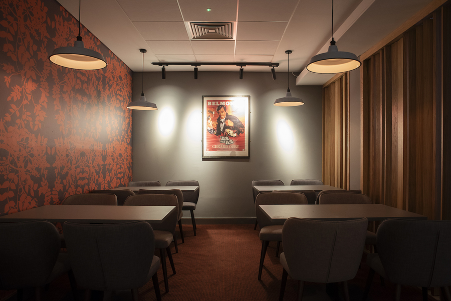 Interior photo of the Filmhouse cafe bar.