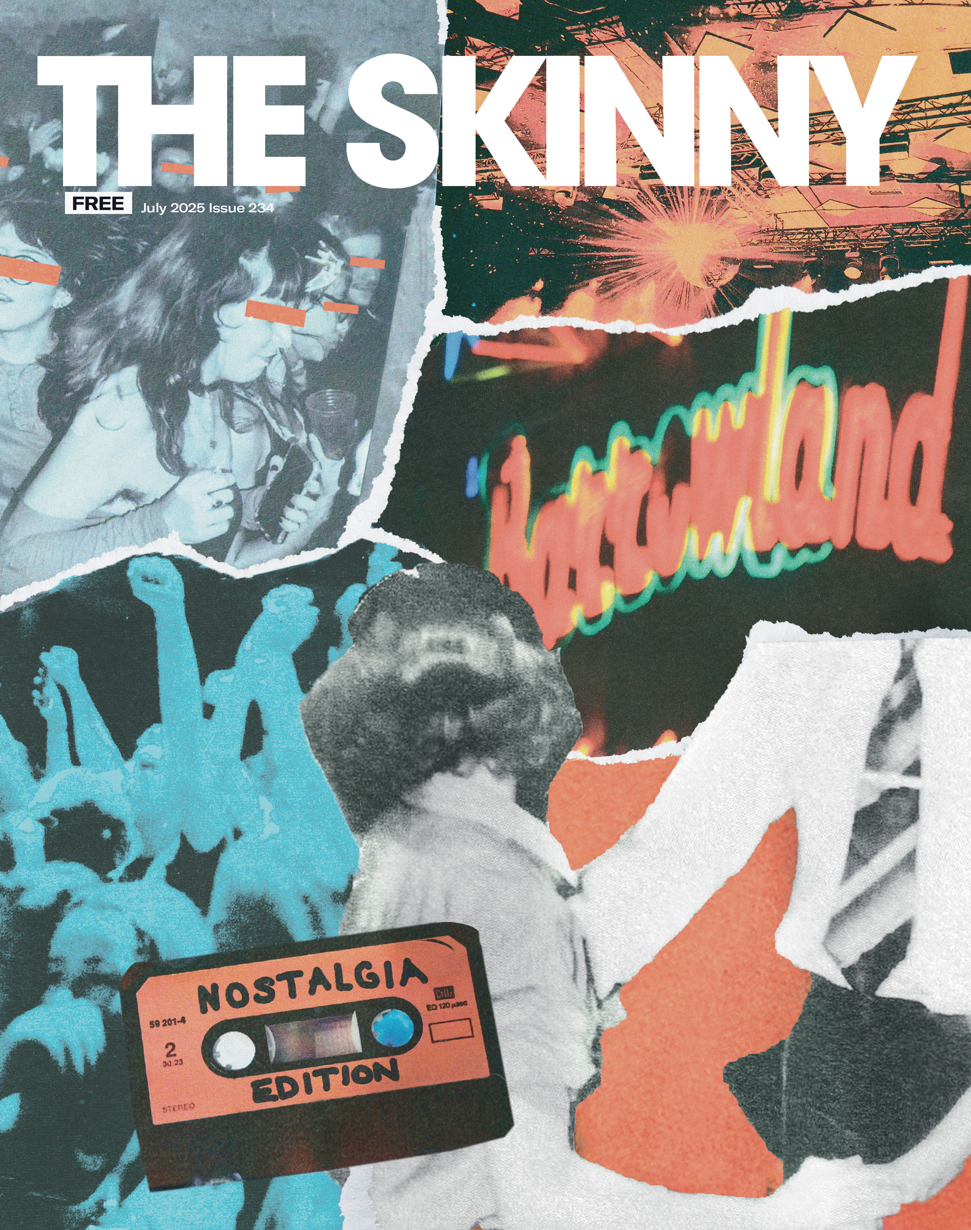 The cover of the July 2025 issue of The Skinny.