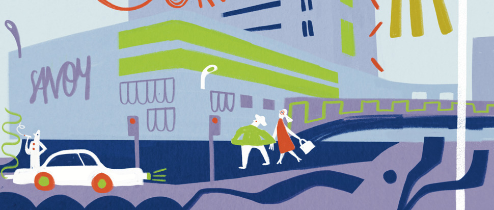 Shopping Centre Mall Illustration