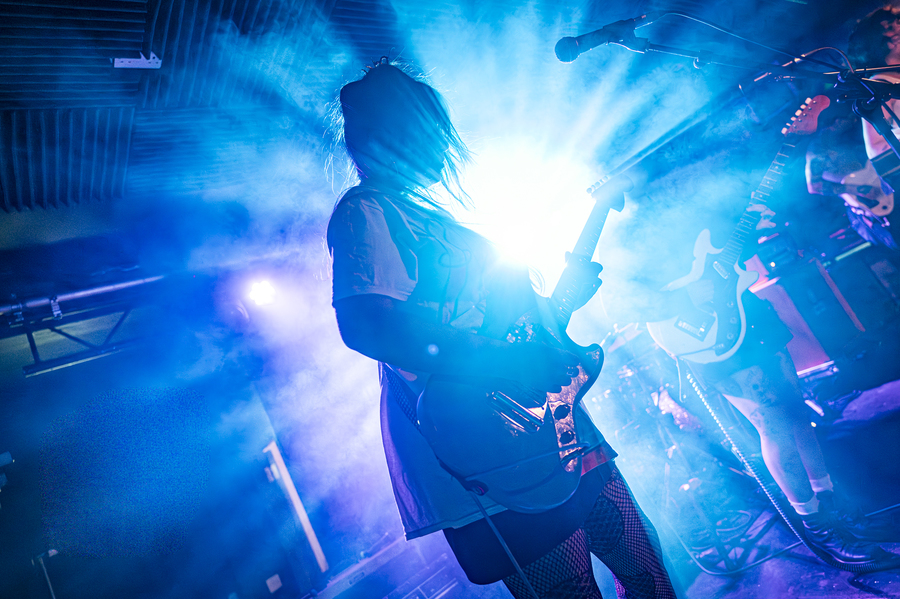 Photo of La Securite on stage at Edinburgh Psych Fest.