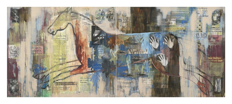 Jaune Quick-to-See Smith, I See Red: Going Forward, Looking Back, 1996