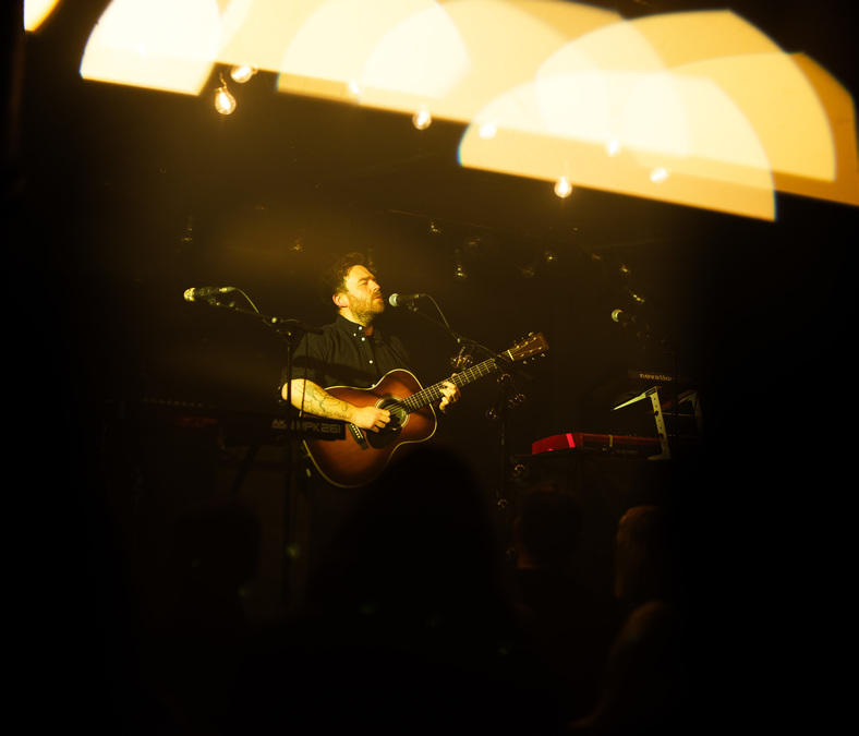 Photo of Haiver on stage at Oran Mor, Glasgow.