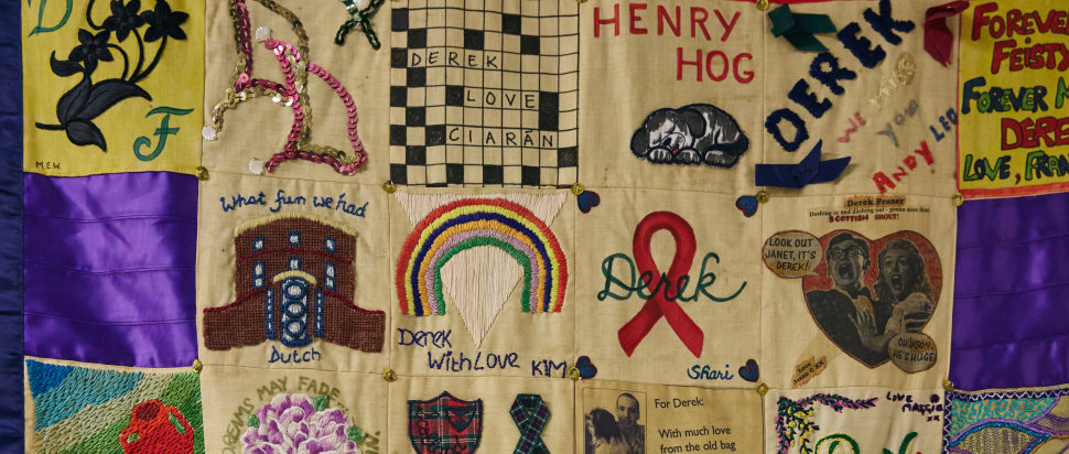 Panel from the UK AIDS Memorial Quilt