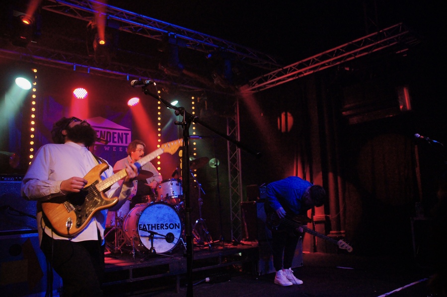 Photo of Fatherson on stage at MacArts.