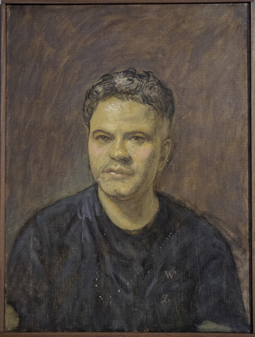 Michael Fullerton, Murtaza (Iraq), 2025, oil on linen