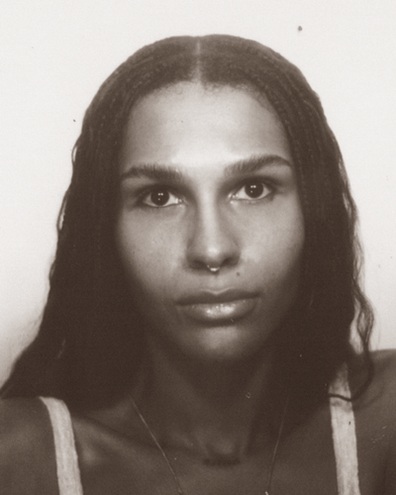 Black and white portrait photo of Tahlia Simumba