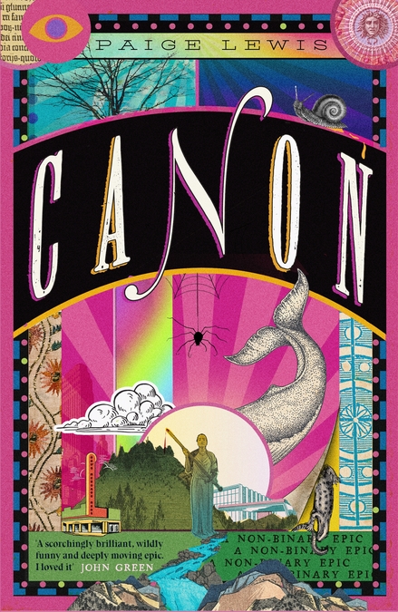 Cover art for the book Canon by Paige Lewis.