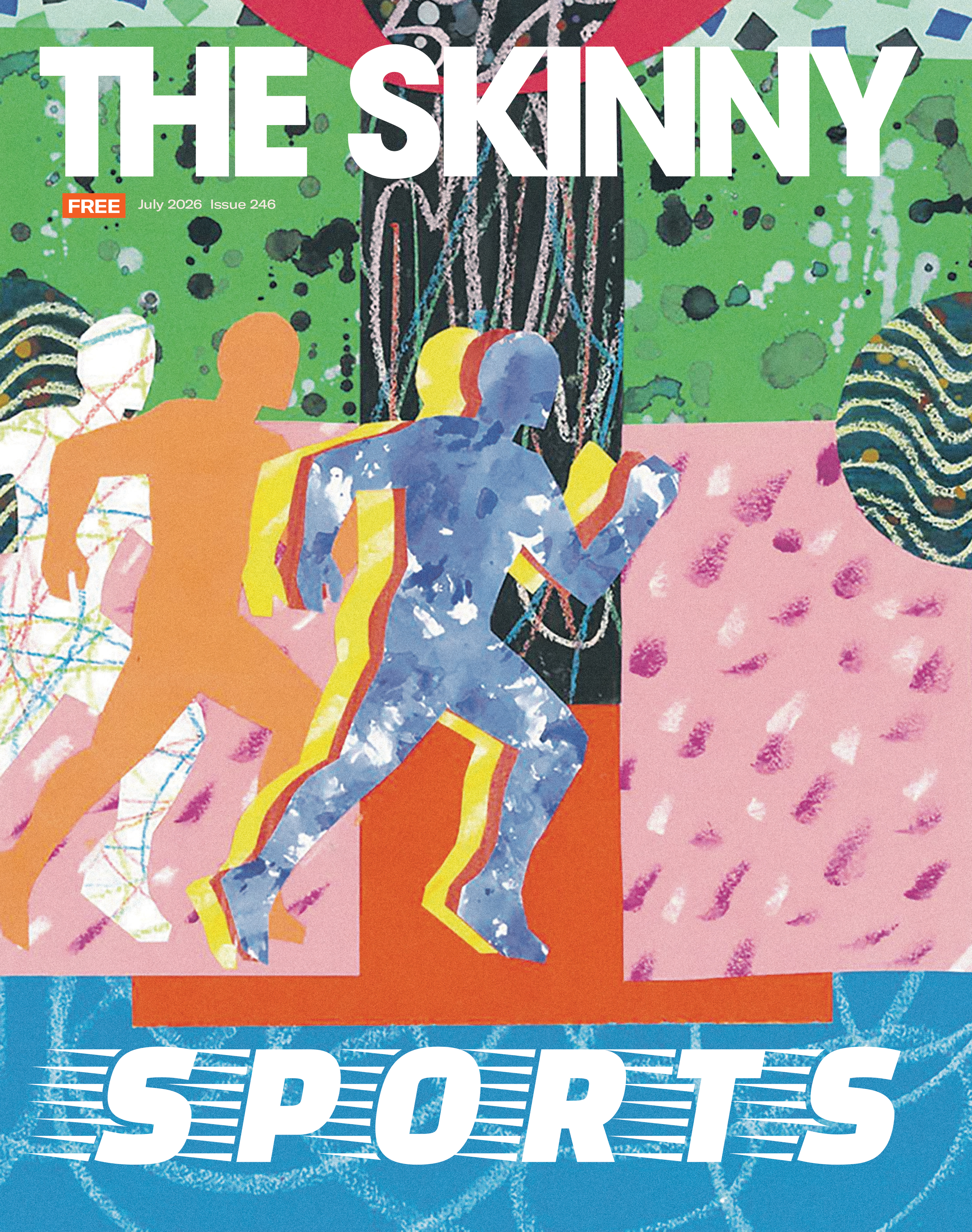 The cover of the July 2026 issue of The Skinny.