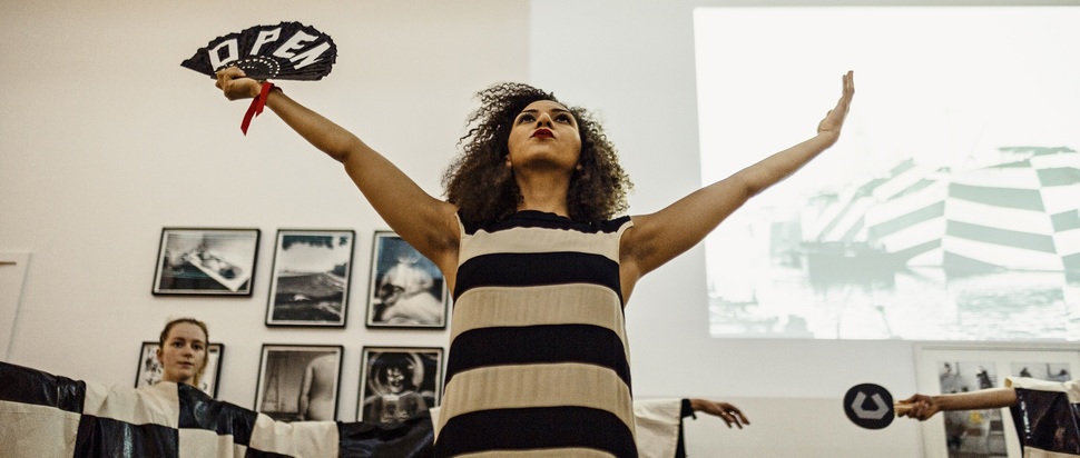 Love Imposes Impossible Tasks, performance by Linder at 12-Hour Action Group, part of Of Other Spaces: Where Does Gesture Become Event? @ Cooper Gallery, 2016