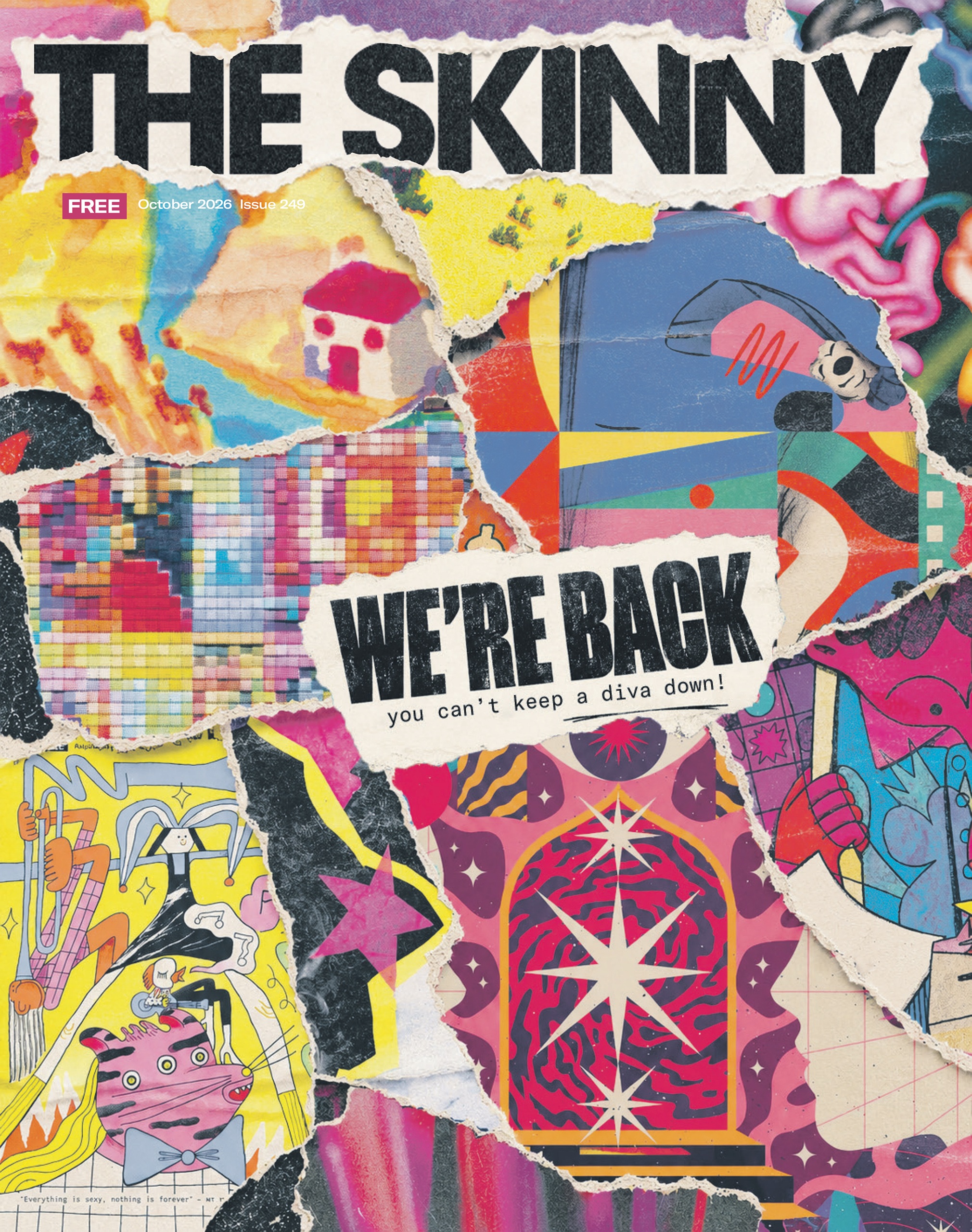 The cover of the October 2026 issue of The Skinny.